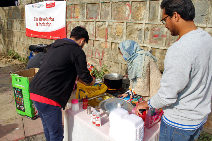 Sharing of meals after an inclusive hike.